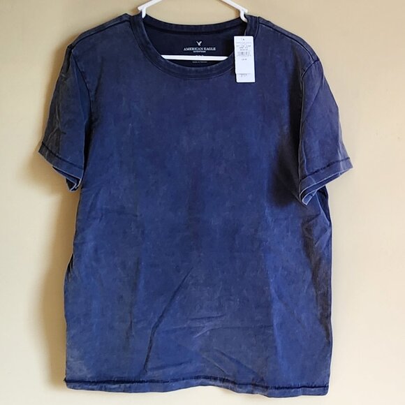 American Eagle Outfitters - Mens Blue T-Shirt New With Tags Size Medium - Picture 2 of 4